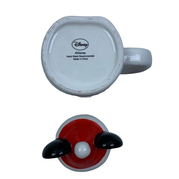 Disney Minnie Mouse Christmas/Holiday Sketchbook Mug with Santa Hat Topper - Picture 6 of 6